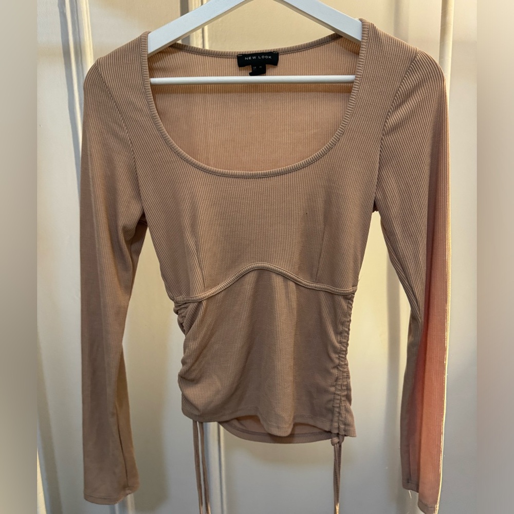 Nude color top